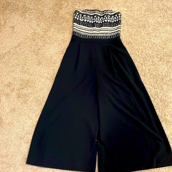 Alice + Olivia beaded strapless wide leg high waist jumpsuit it’s 4 NWT - Picture 3 of 15